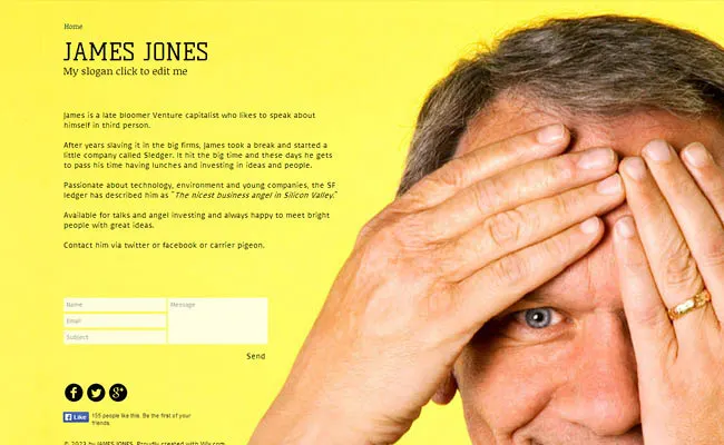 Templates para Sites de Página Única Templates para Sites de Página Única